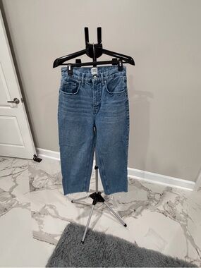 BDG Cropped High-Rise Jeans — Medium Blue